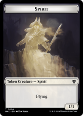 Spirit // Phyrexian Germ Double-Sided Token [Murders at Karlov Manor Commander Tokens] | I Want That Stuff Brandon