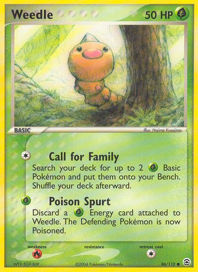 Weedle (86/112) [EX: FireRed & LeafGreen] | I Want That Stuff Brandon