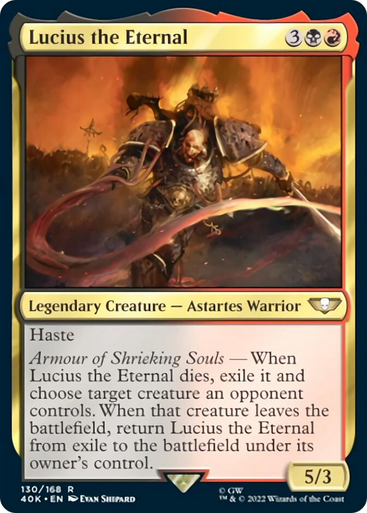 Lucius the Eternal (Surge Foil) [Warhammer 40,000] | I Want That Stuff Brandon