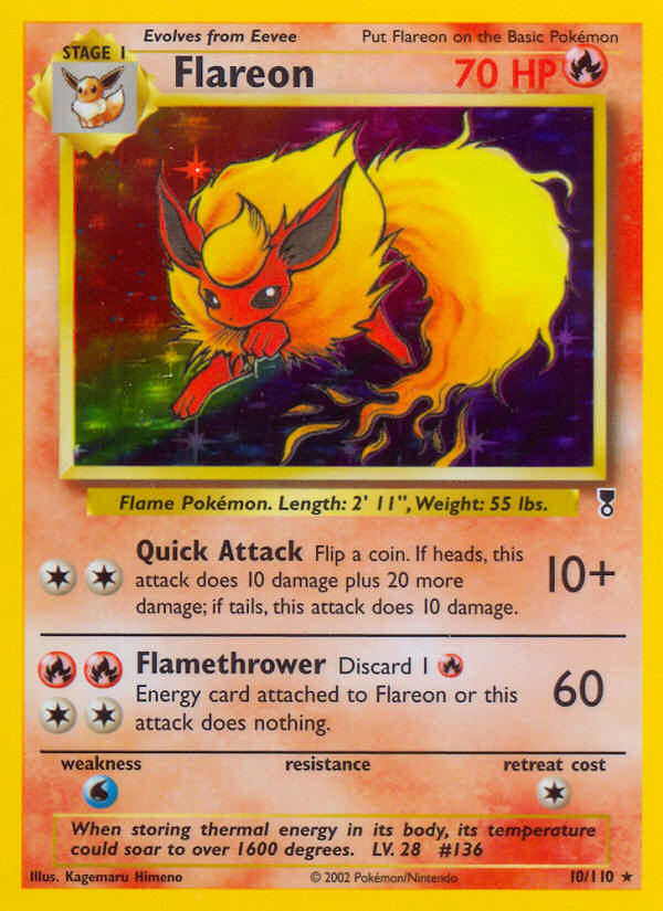 Flareon (10/110) [Legendary Collection] | I Want That Stuff Brandon