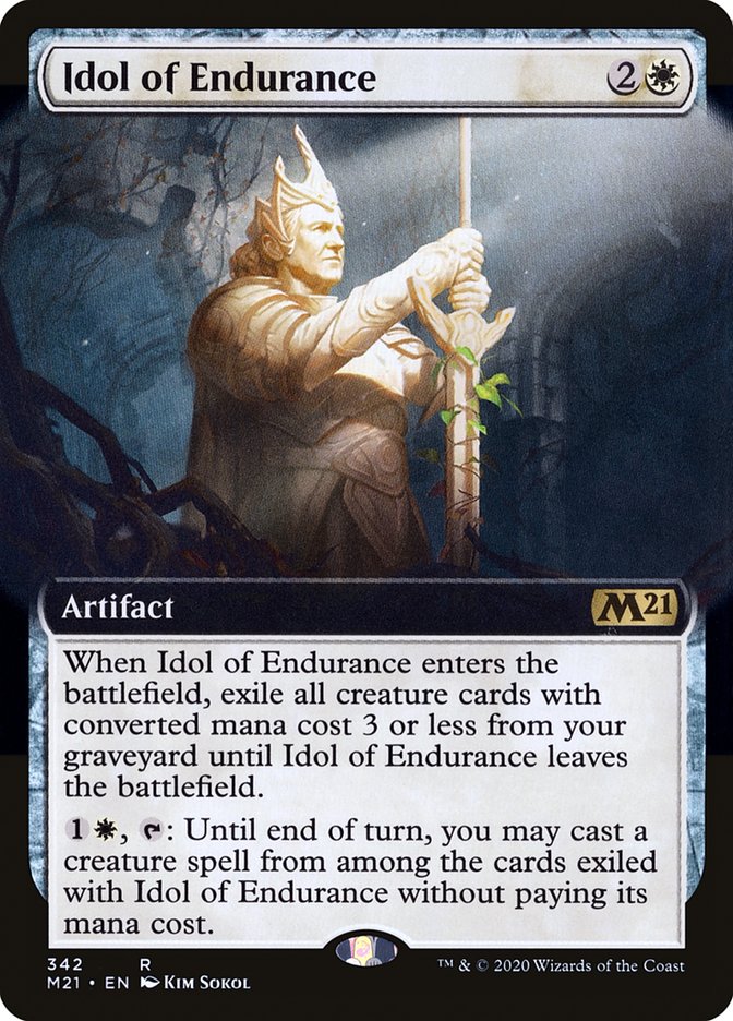 Idol of Endurance (Extended Art) [Core Set 2021] | I Want That Stuff Brandon