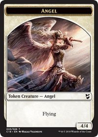 Angel // Cat Double-Sided Token [Commander 2018 Tokens] | I Want That Stuff Brandon