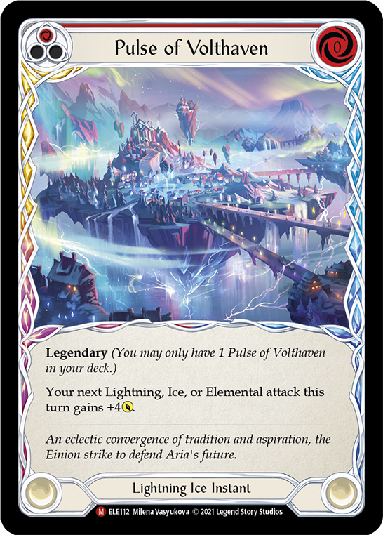 Pulse of Volthaven [ELE112] (Tales of Aria)  1st Edition Cold Foil | I Want That Stuff Brandon