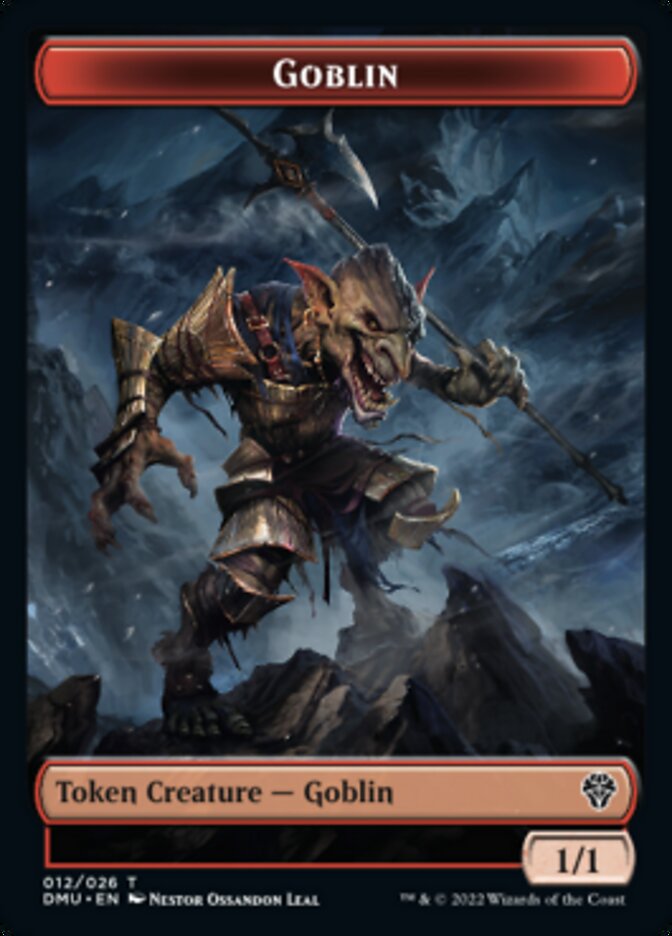 Saproling // Goblin Double-Sided Token [Dominaria United Tokens] | I Want That Stuff Brandon