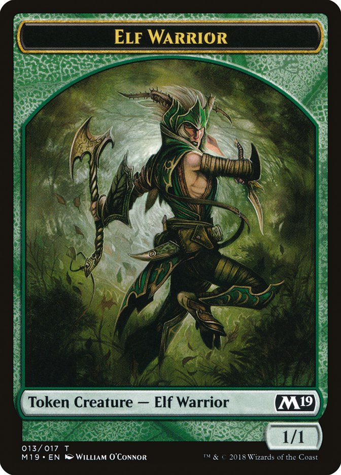 Elf Warrior Token [Core Set 2019 Tokens] | I Want That Stuff Brandon