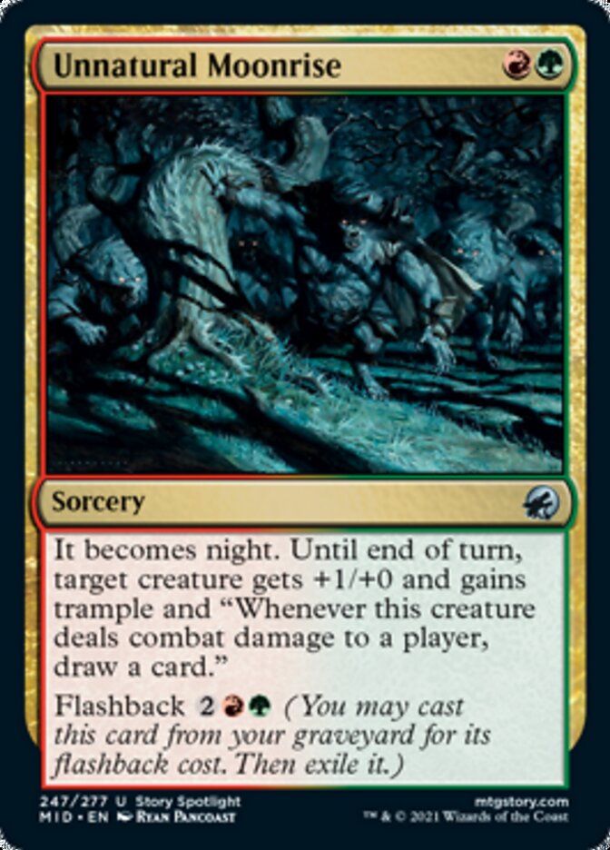 Unnatural Moonrise [Innistrad: Midnight Hunt] | I Want That Stuff Brandon