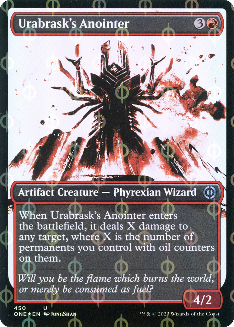 Urabrask's Anointer (Showcase Ichor Step-and-Compleat Foil) [Phyrexia: All Will Be One] | I Want That Stuff Brandon