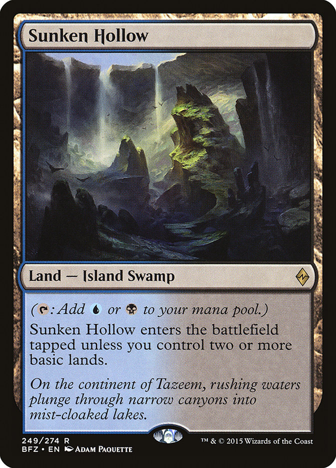 Sunken Hollow [Battle for Zendikar] | I Want That Stuff Brandon