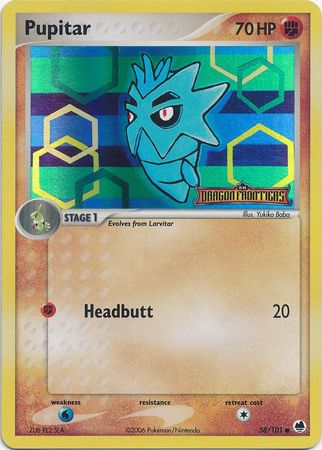 Pupitar (58/101) (Stamped) [EX: Dragon Frontiers] | I Want That Stuff Brandon