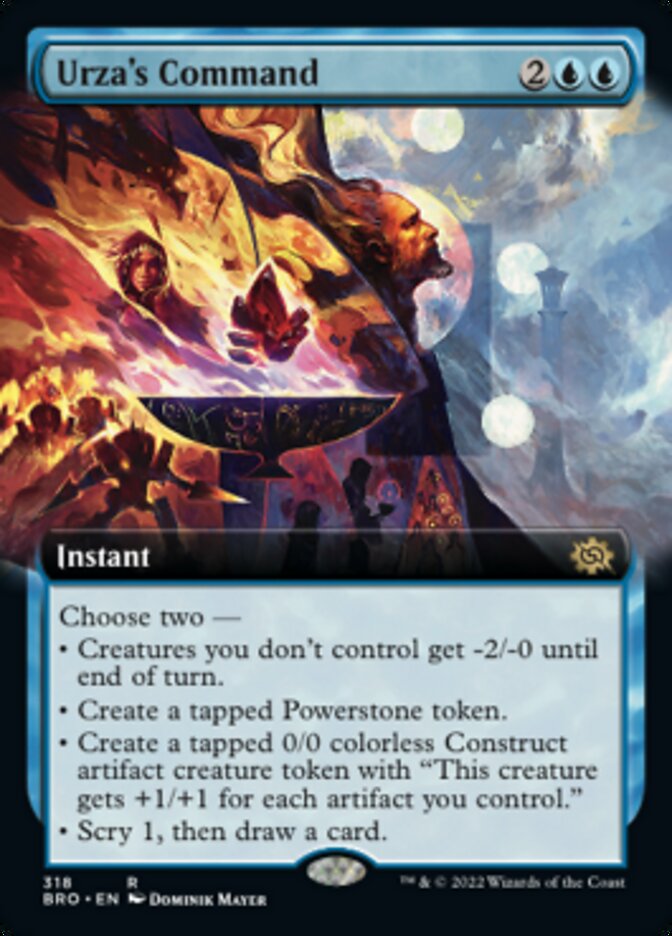 Urza's Command (Extended Art) [The Brothers' War] | I Want That Stuff Brandon