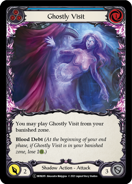 Ghostly Visit (Blue) [U-MON205] Unlimited Edition Normal | I Want That Stuff Brandon