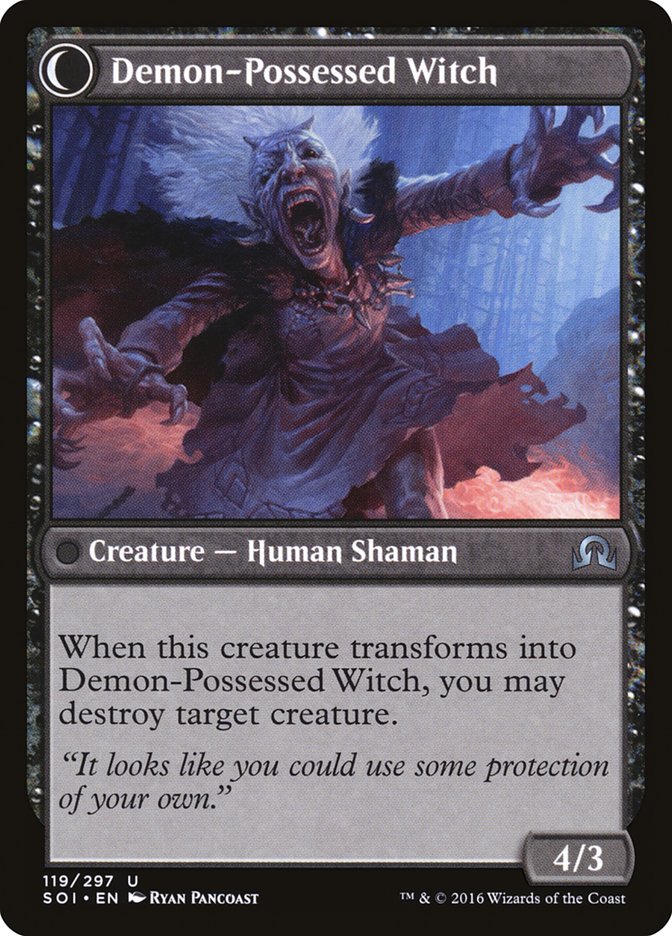 Kindly Stranger // Demon-Possessed Witch [Shadows over Innistrad] | I Want That Stuff Brandon
