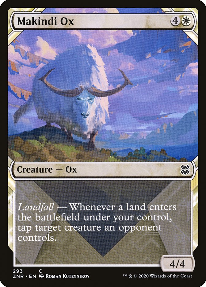 Makindi Ox (Showcase) [Zendikar Rising] | I Want That Stuff Brandon