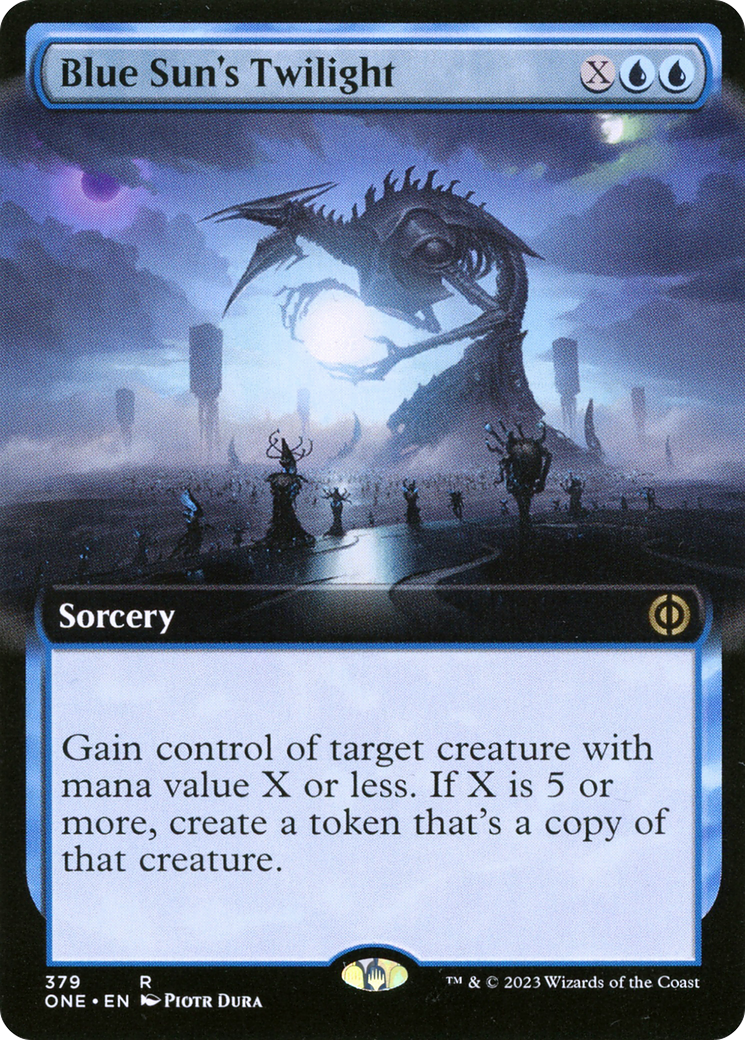 Blue Sun's Twilight (Extended Art) [Phyrexia: All Will Be One] | I Want That Stuff Brandon