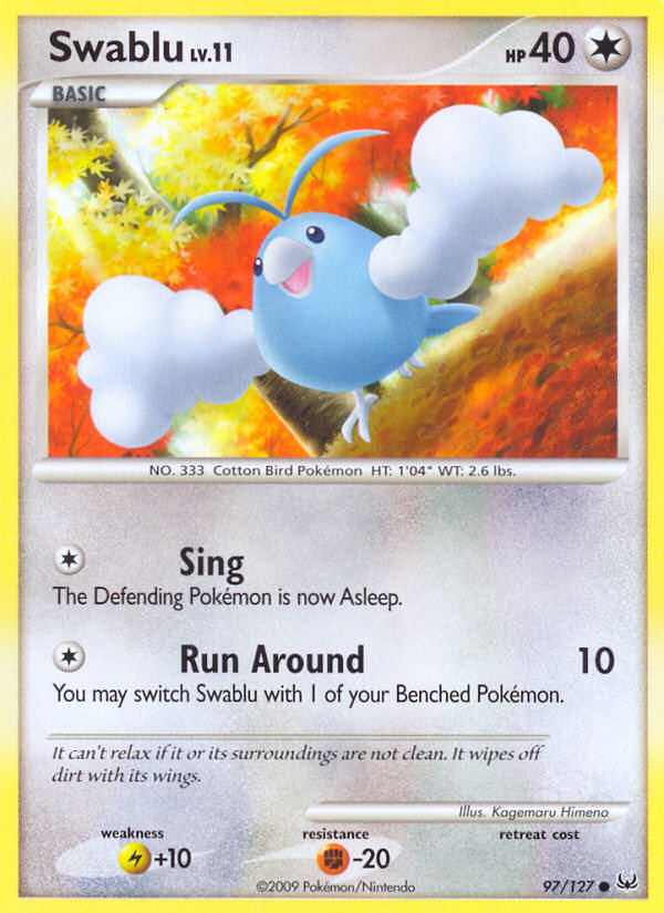 Swablu (97/127) [Platinum: Base Set] | I Want That Stuff Brandon