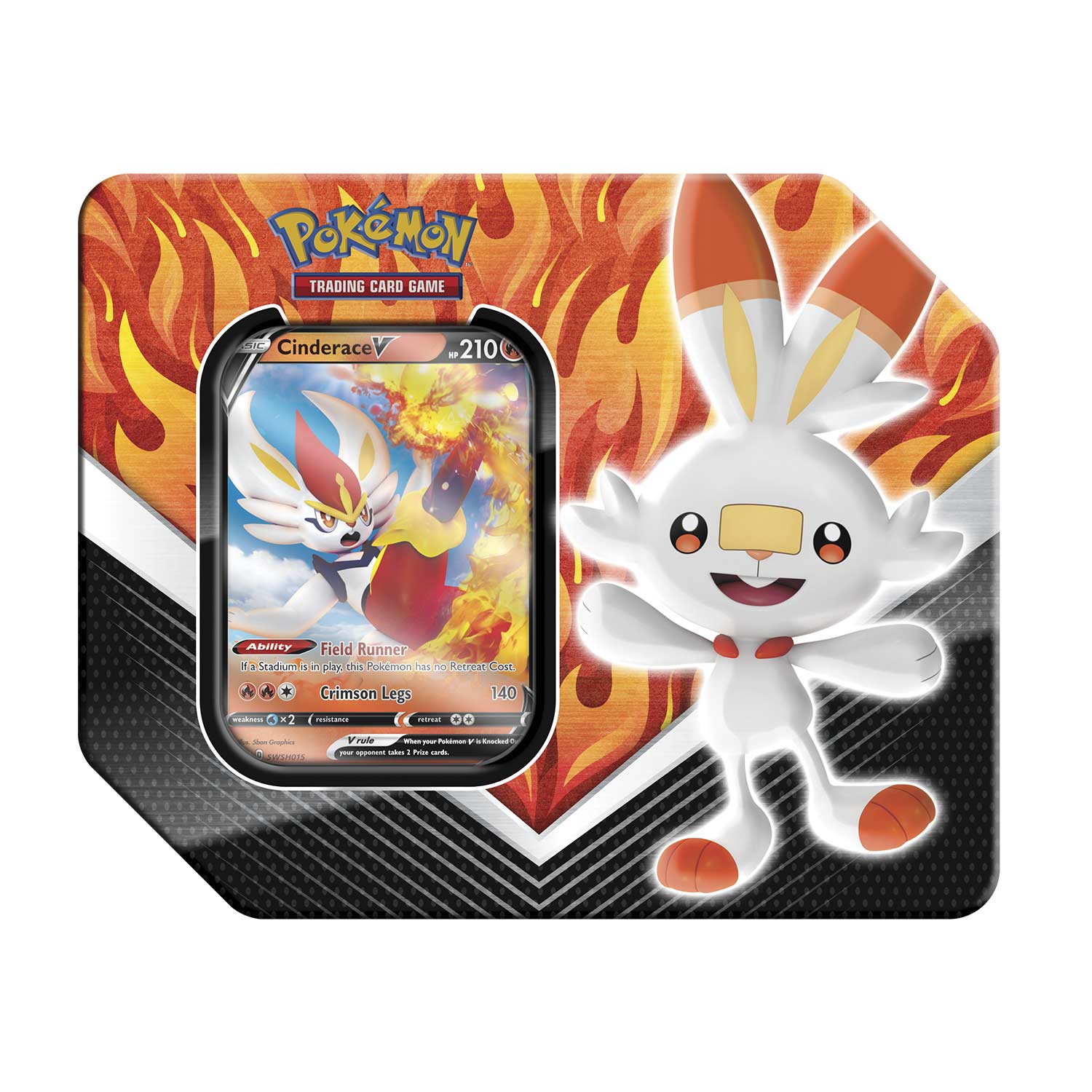 Sword & Shield - Galar Partners Collector's Tin (Cinderace V) | I Want That Stuff Brandon
