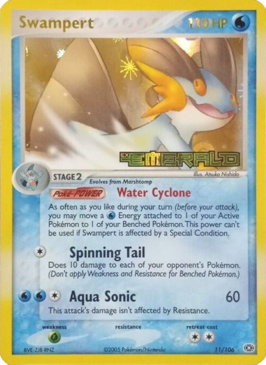 Swampert (11/106) (Stamped) [EX: Emerald] | I Want That Stuff Brandon