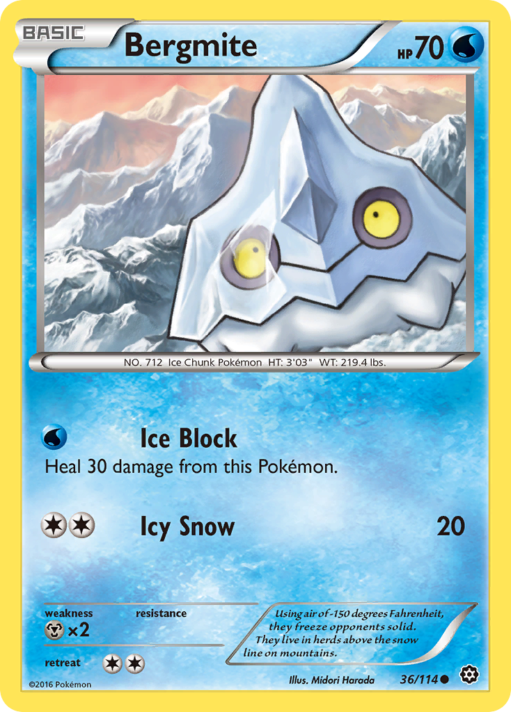 Bergmite (36/114) [XY: Steam Siege] | I Want That Stuff Brandon