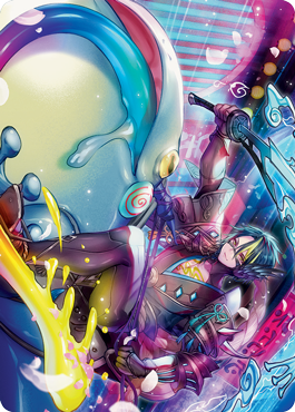 Tatsunari, Toad Rider Art Card [Kamigawa: Neon Dynasty Art Series] | I Want That Stuff Brandon