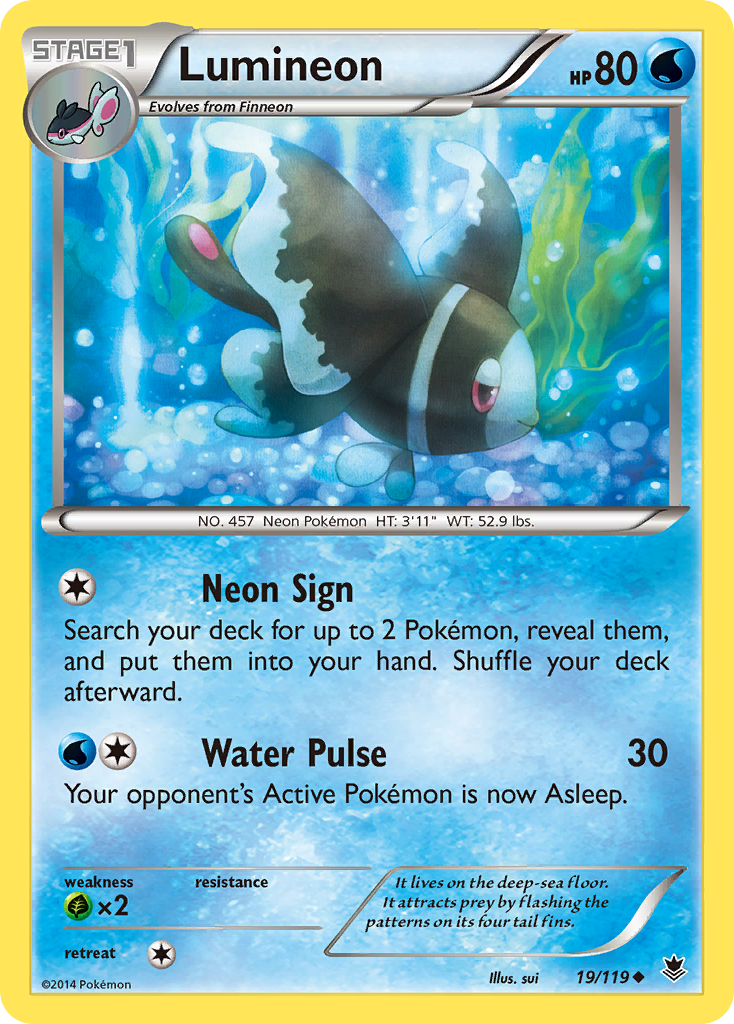 Lumineon (19/119) [XY: Phantom Forces] | I Want That Stuff Brandon