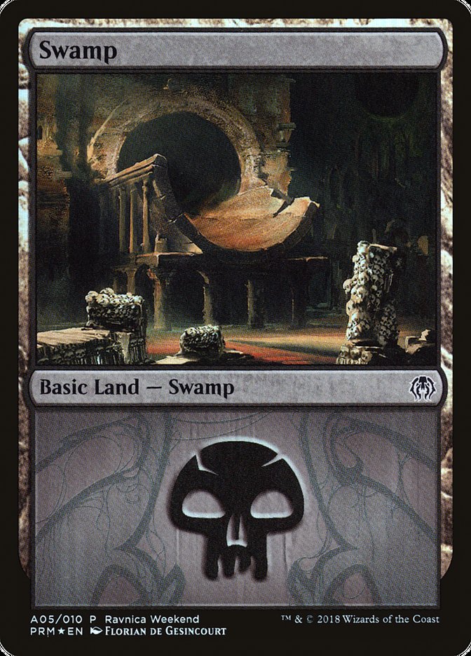 Swamp (A05) [Ravnica Allegiance Ravnica Weekend] | I Want That Stuff Brandon