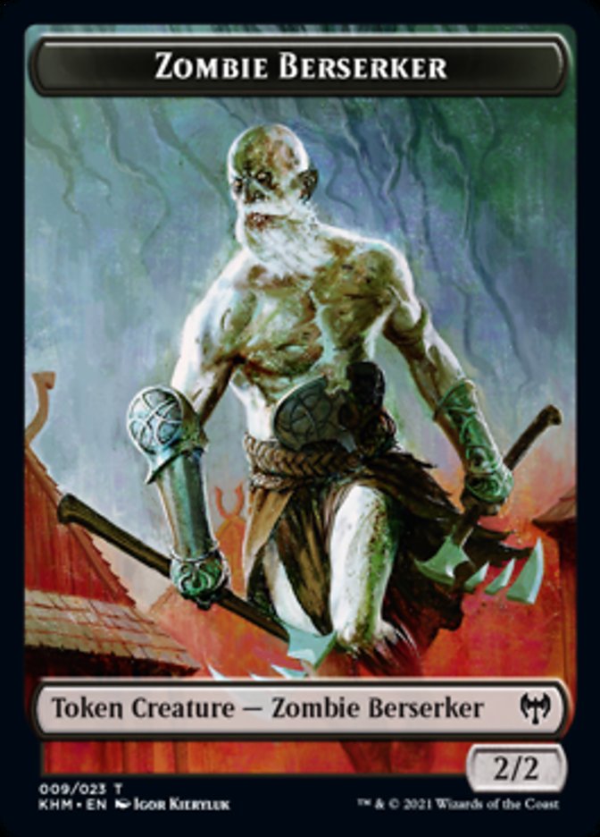 Zombie Berserker Token [Kaldheim Tokens] | I Want That Stuff Brandon