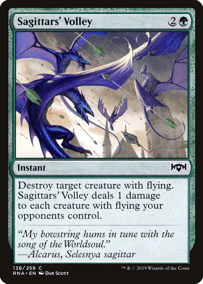 Sagittars' Volley [Ravnica Allegiance] | I Want That Stuff Brandon