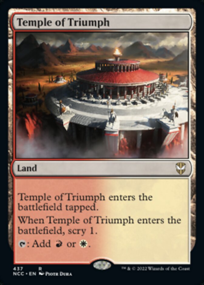 Temple of Triumph [Streets of New Capenna Commander] | I Want That Stuff Brandon