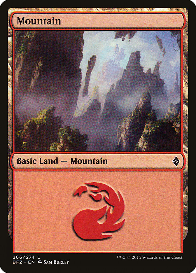 Mountain (266a) [Battle for Zendikar] | I Want That Stuff Brandon