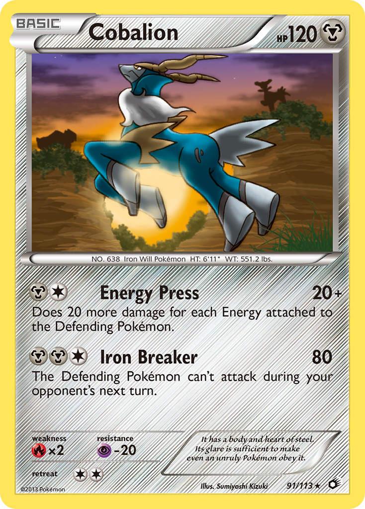 Cobalion (91/113) [Black & White: Legendary Treasures] | I Want That Stuff Brandon