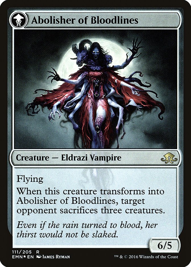 Voldaren Pariah // Abolisher of Bloodlines [Eldritch Moon Prerelease Promos] | I Want That Stuff Brandon