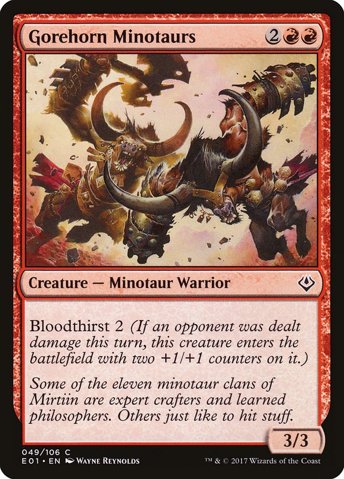 Gorehorn Minotaurs [Archenemy: Nicol Bolas] | I Want That Stuff Brandon