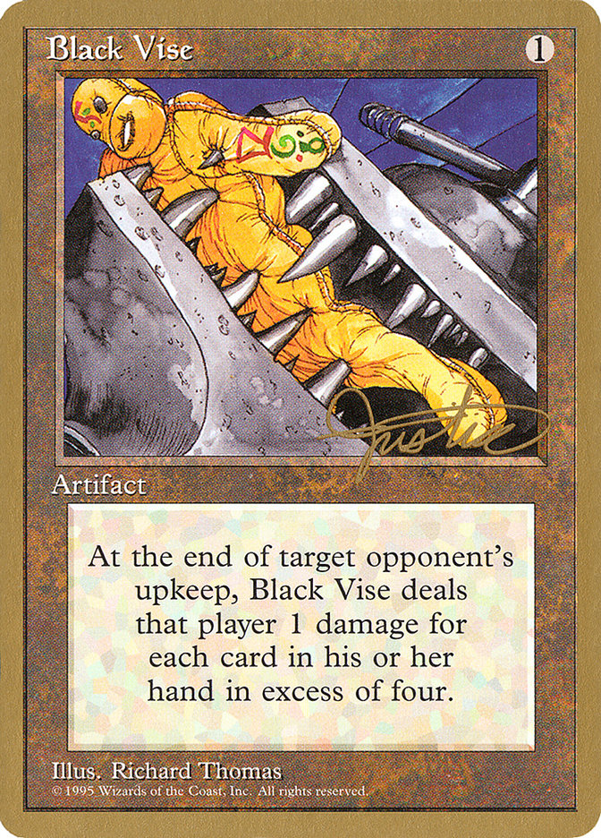 Black Vise (Mark Justice) [Pro Tour Collector Set] | I Want That Stuff Brandon