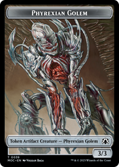 Phyrexian Golem // Phyrexian Horror Double-Sided Token [March of the Machine Commander Tokens] | I Want That Stuff Brandon