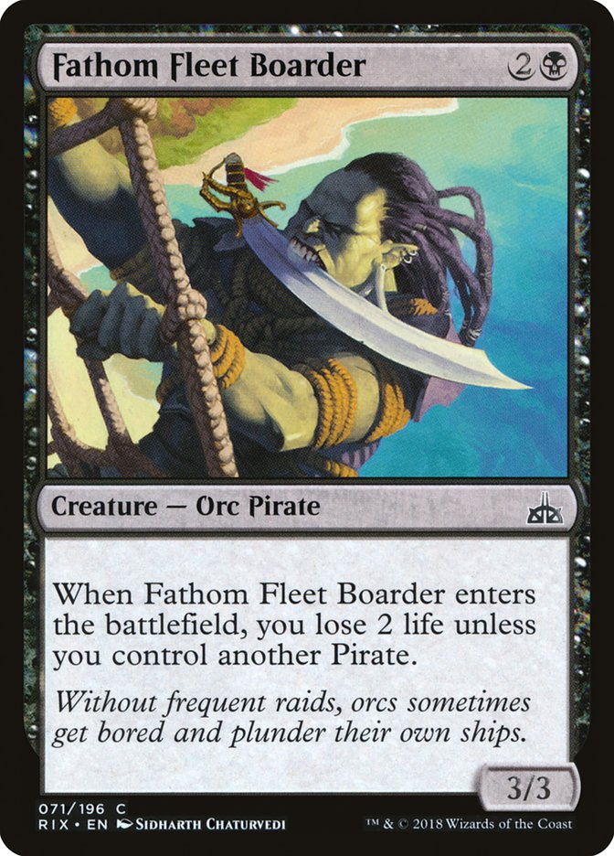 Fathom Fleet Boarder [Rivals of Ixalan] | I Want That Stuff Brandon