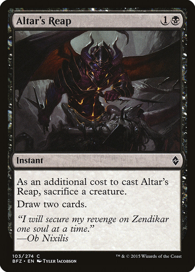 Altar's Reap [Battle for Zendikar] | I Want That Stuff Brandon