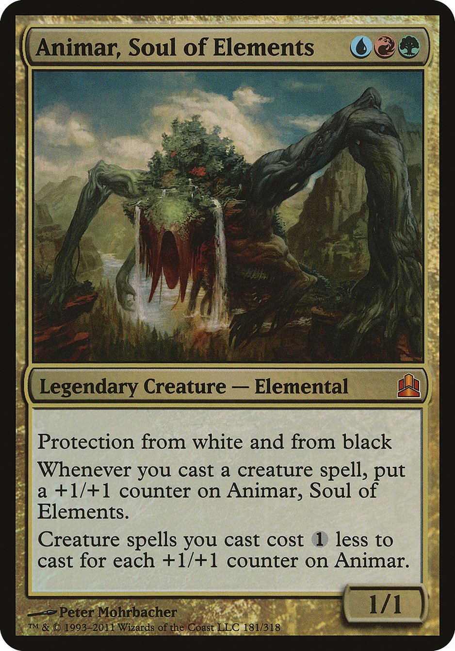 Animar, Soul of Elements (Oversized) [Commander 2011 Oversized] | I Want That Stuff Brandon