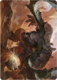Moraug, Fury of Akoum Art Card [Zendikar Rising Art Series] | I Want That Stuff Brandon