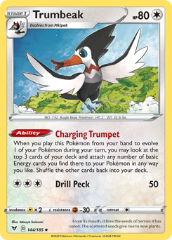 Trumbeak (144/185) [Sword & Shield: Vivid Voltage] | I Want That Stuff Brandon