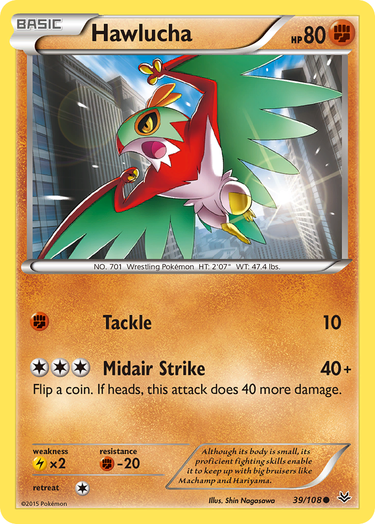 Hawlucha (39/108) [XY: Roaring Skies] | I Want That Stuff Brandon