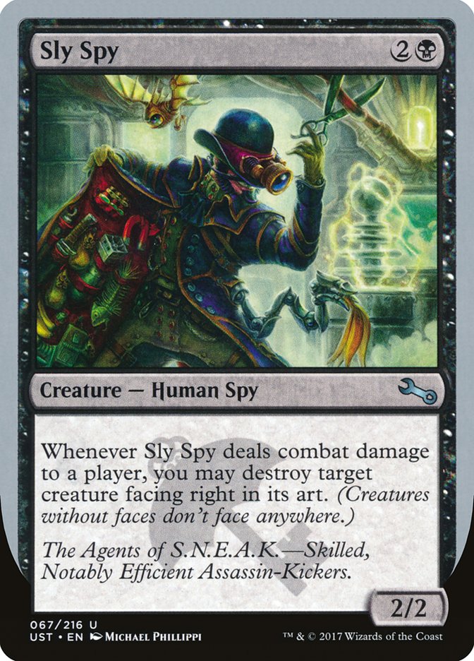 Sly Spy ("Skilled, Notably Efficient Assassin-Kickers") [Unstable] | I Want That Stuff Brandon