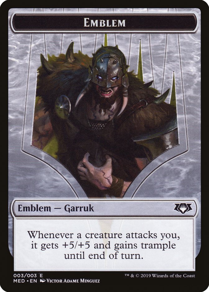 Garruk, Apex Predator Emblem [Mythic Edition Tokens] | I Want That Stuff Brandon