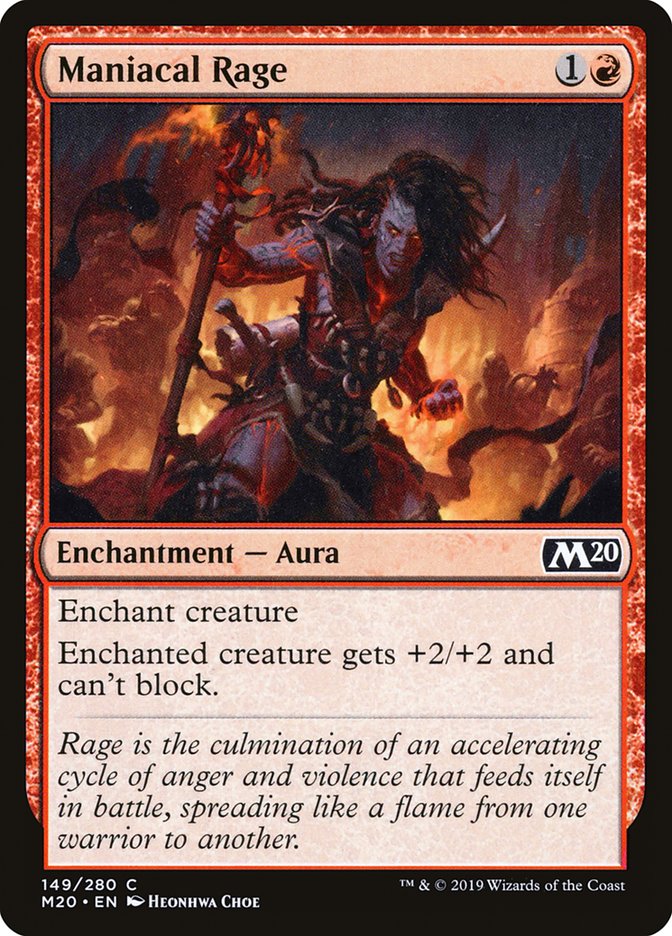 Maniacal Rage [Core Set 2020] | I Want That Stuff Brandon