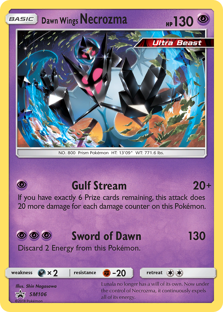 Dawn Wings Necrozma (SM106) [Sun & Moon: Black Star Promos] | I Want That Stuff Brandon