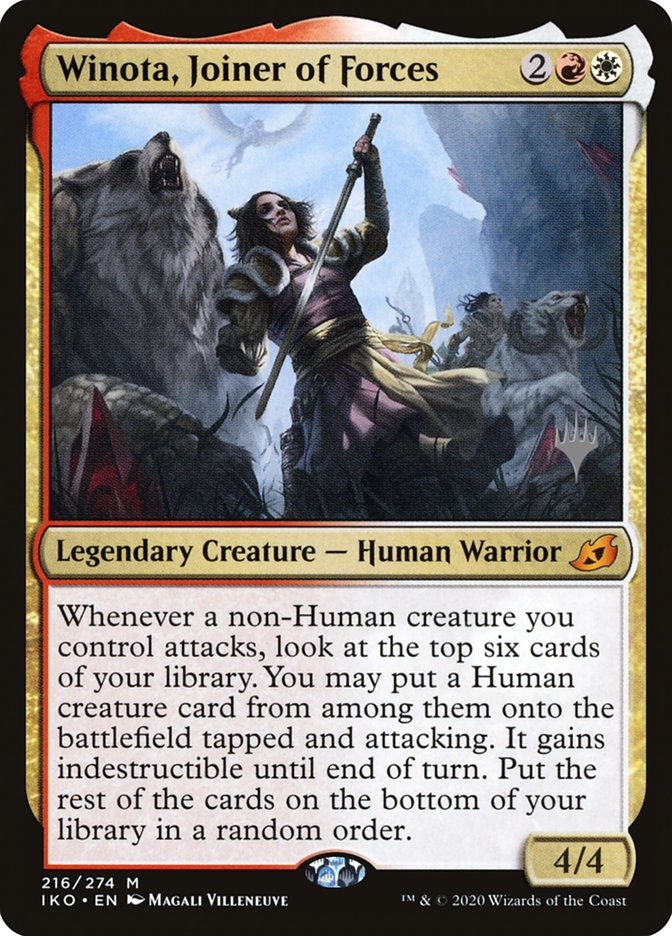 Winota, Joiner of Forces (Promo Pack) [Ikoria: Lair of Behemoths Promos] | I Want That Stuff Brandon