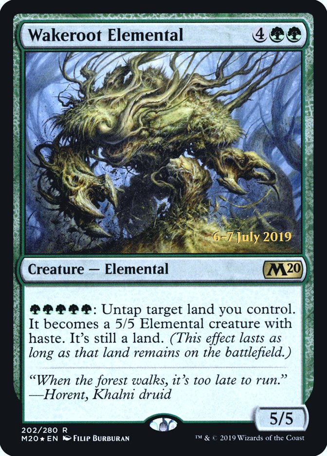 Wakeroot Elemental [Core Set 2020 Prerelease Promos] | I Want That Stuff Brandon
