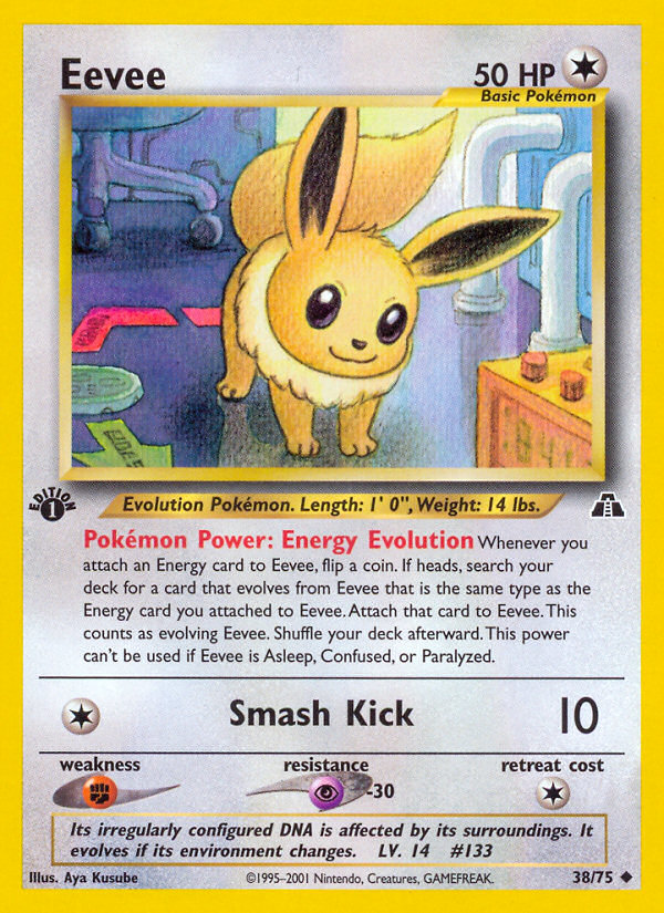 Eevee (38/75) [Neo Discovery 1st Edition] | I Want That Stuff Brandon