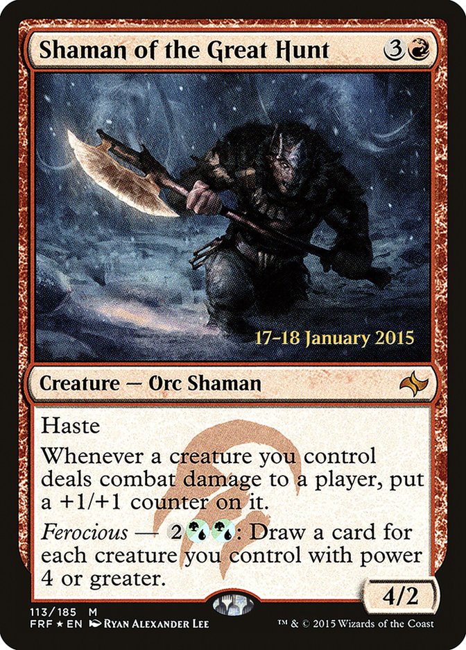 Shaman of the Great Hunt [Fate Reforged Prerelease Promos] | I Want That Stuff Brandon