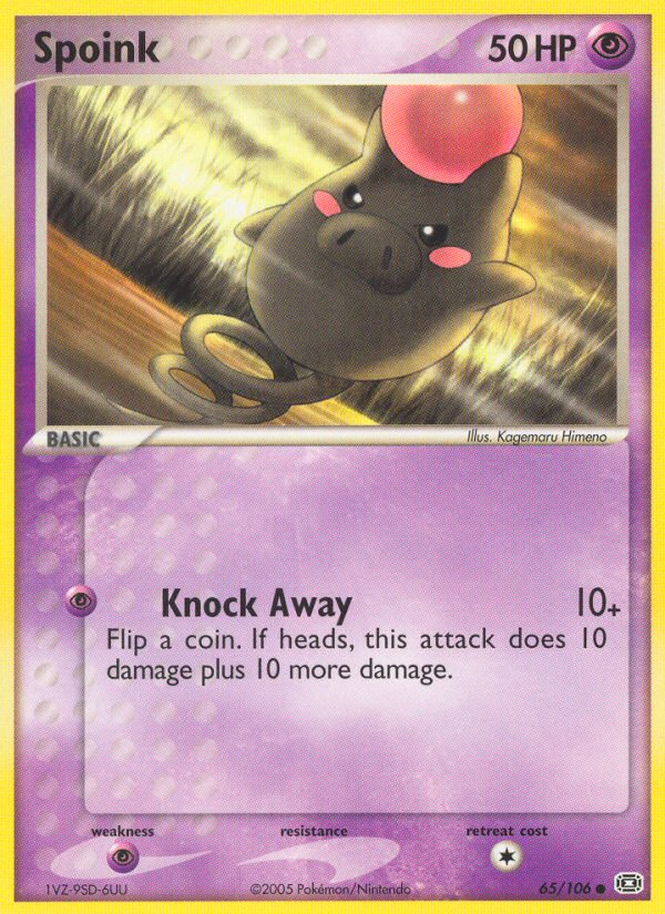 Spoink (65/106) [EX: Emerald] | I Want That Stuff Brandon