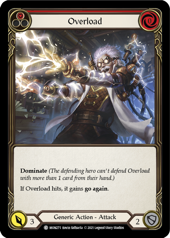 Overload (Red) [MON275] 1st Edition Normal | I Want That Stuff Brandon